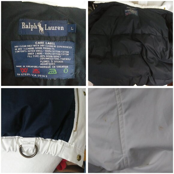 Vintage Ralph Lauren White Winter Coat - Picture 5 of 8